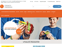 Tablet Screenshot of butikk.forskerfabrikken.no